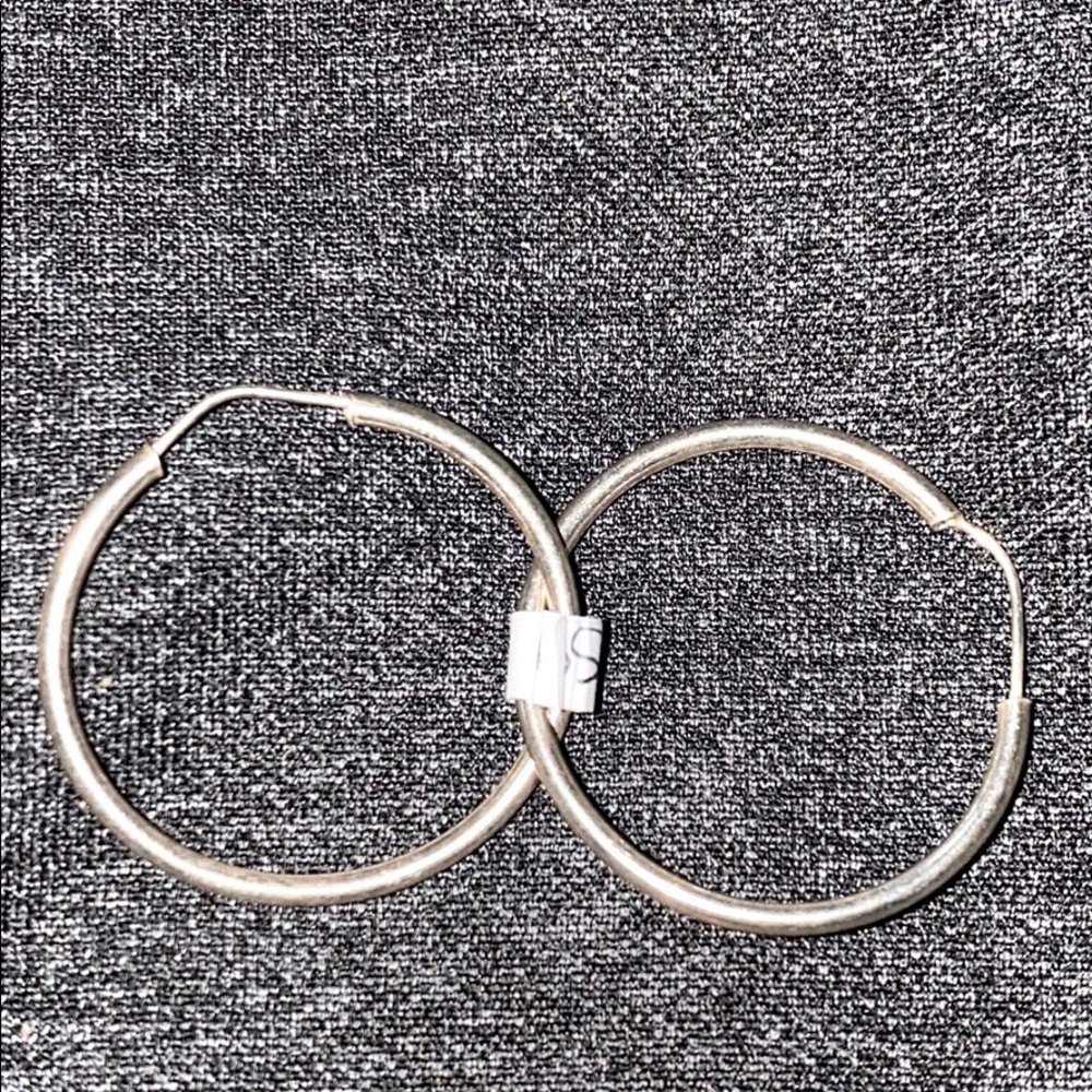 COPY - Sterling silver hoop earrings